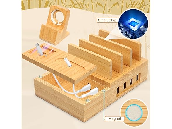 Bamboo Charging Station