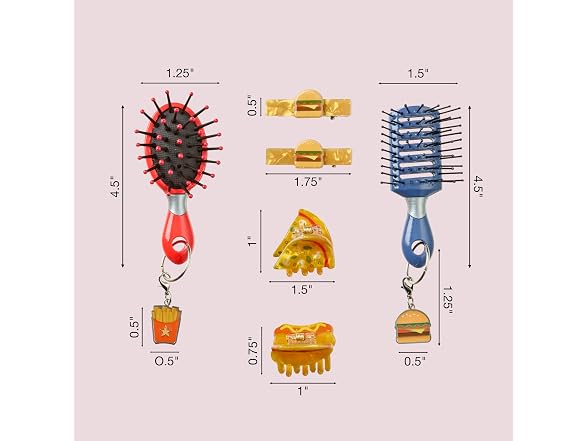 Conair 6PK Novelty Food-Themed Brush