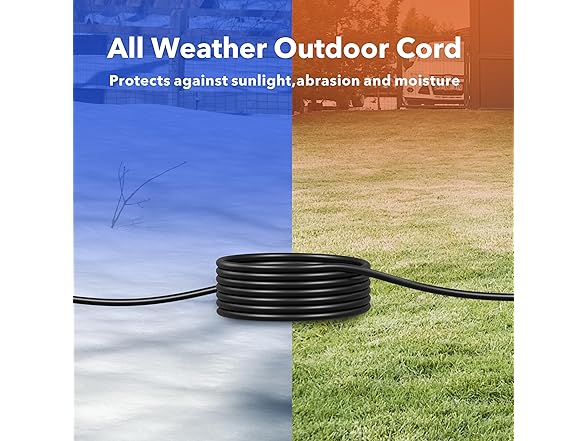 Clear Power 8 ft Extension Cord - 16/3 SJTW