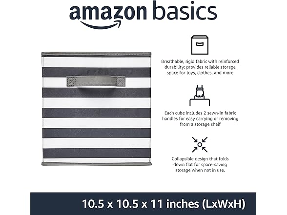 Amazon Basics Cube Organizer Storage Bins