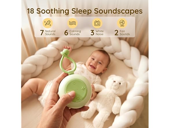 Portable Baby Sound Machine with RGB