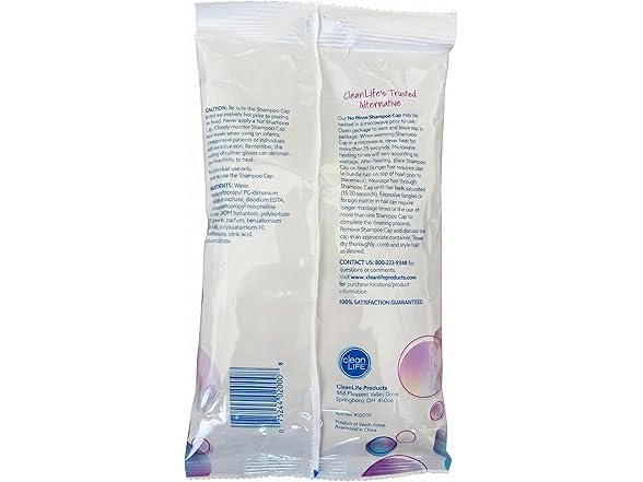 No-Rinse Shampoo Cap Disposable