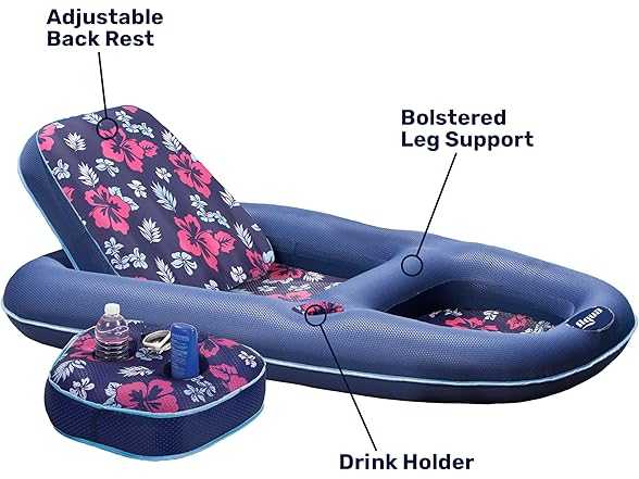 Aqua Campania 2-in-1 Pool Float Lounge