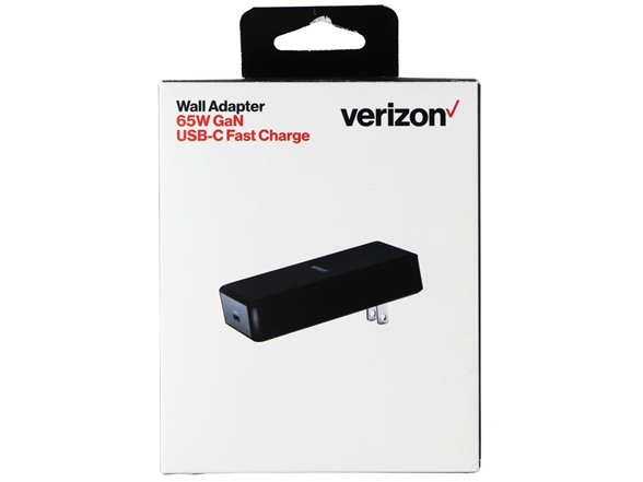(1 or 2 PACK) Verizon Slim 65W GaN Wall Charger