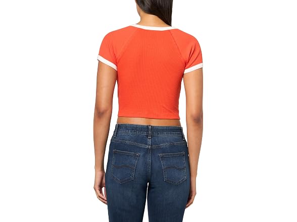Forever 21 (M) Cropped Ringer Ravishing Tee