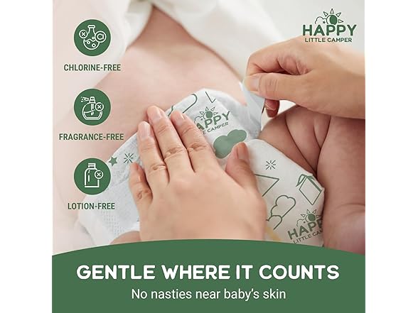 Happy Little Camper Diapers Size 3 200ct