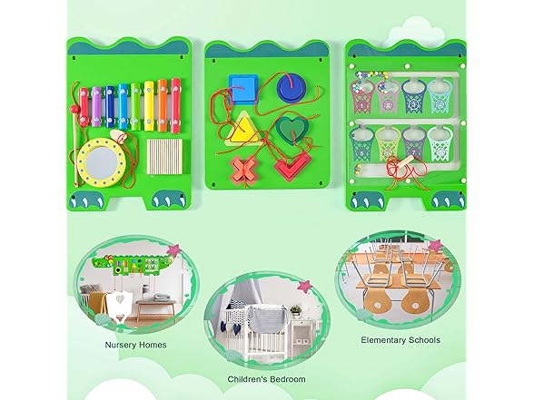 Crocodile Sensory Toys Activity Wall Panels