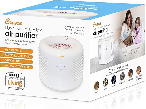 Crane Quiet HEPA Air Purifier