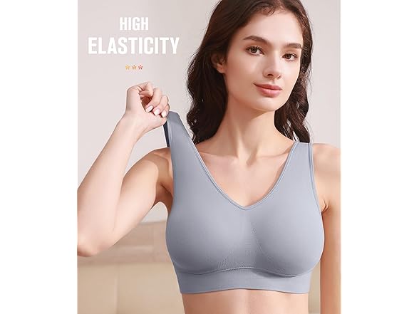 3 Pack BESTENA Seamless Sports Bras