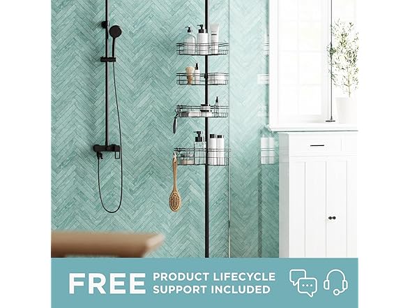 Zenna Home Tension Shower Caddy Bronze