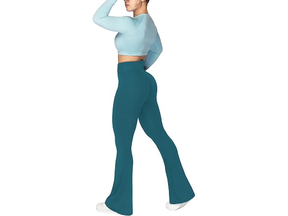 Sunzel Flare Leggings 30in M Deep Teal