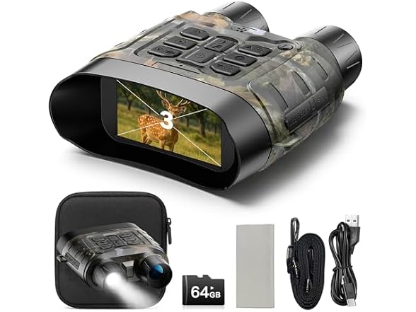 18x Zoom Full-Color 4K Night Vision Binoculars