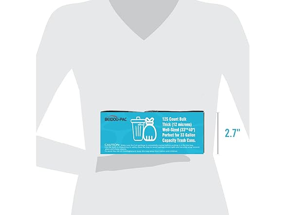 BEIDOU-PAC 33 Gallon Trash Bags,