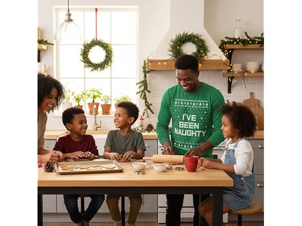 Tstars Men (M) Mele Kalikimaka Santa Long Shirt