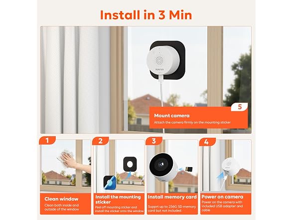 owltron 2K WiFi Indoor Window Camera