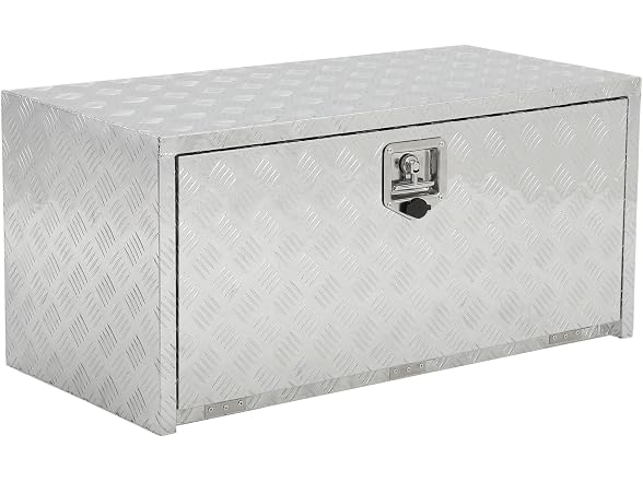 MOVECOM Aluminum Underbody Tool Box 30 x 18 x 18 in, Silver