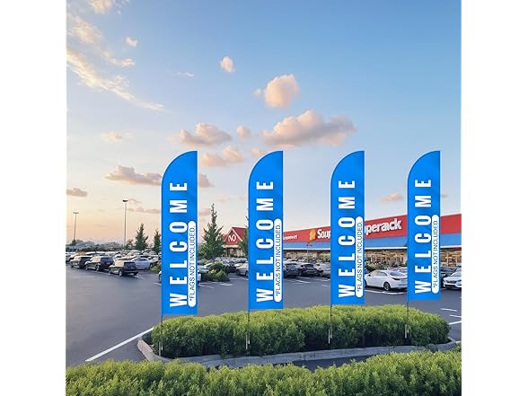 VEVOR Feather Flag Pole Kit, Swooper Flag Pole