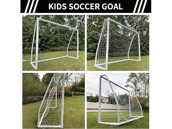 TONGMO 8' X 6' Soccer Goal, with Soccer Target Sc