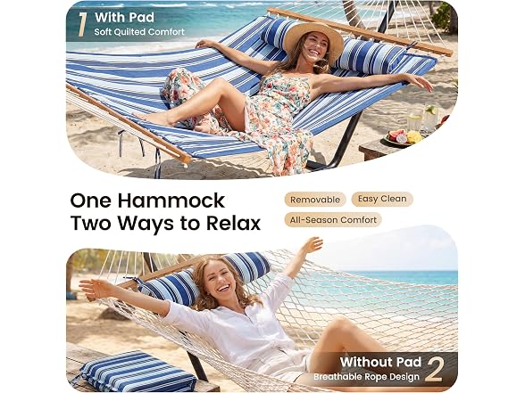 Everyfun Cotton Rope Hammock
