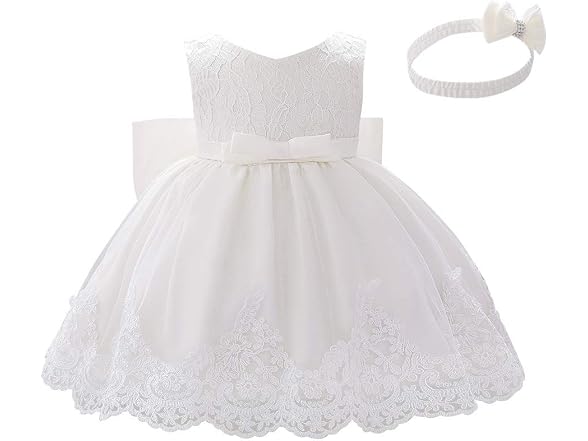 Idopip Girls (2-3T) Lace Flower Bowknot Tutu Dress