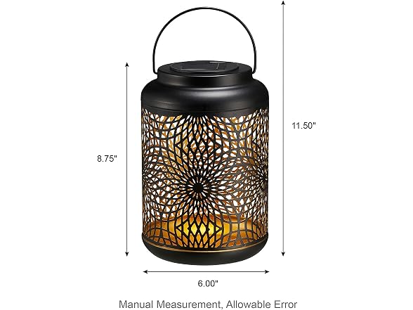 Solar Lantern Outdoor Solar Powered Hanging Lantern