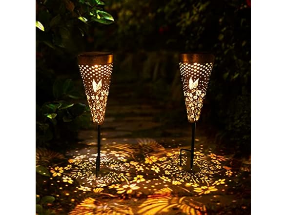 DIBIEECN 6 Pack Hummingbird Solar Lights