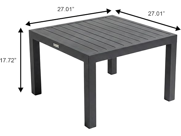 LeisureMod All-Weather Outdoor Coffee Table