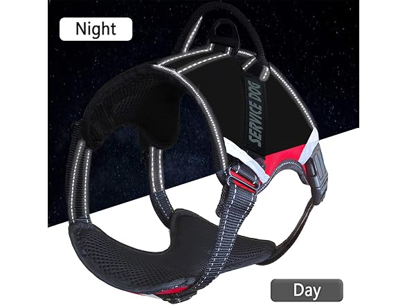 LMOBXEVL Service Dog Harness,No-Pull Dog Harn