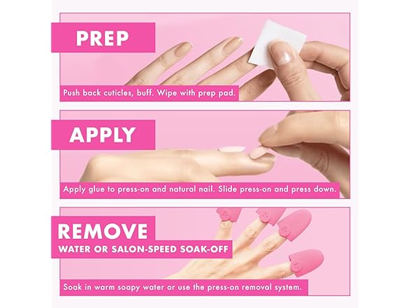 Olive & June Instant Mani Press-On Nails Iridescent Pink