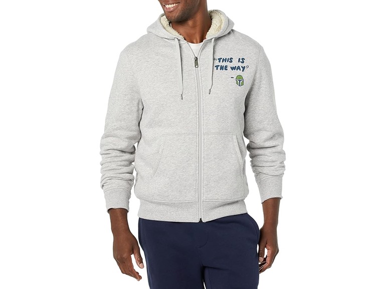 Amazon Essentials Men's Sherpa-Lined Full-Zip Hoodie Sweatshirt