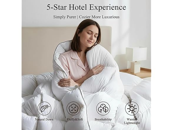 Twin White Breathable Comforter