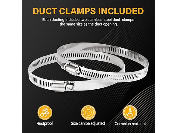 4" Dryer Vent Hose 8ft Silver