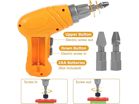 KIDWILL Kids Tool Set with Electric Drill