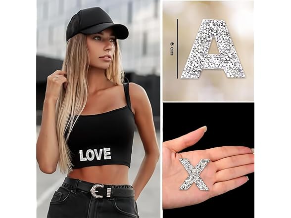 Iron on Letters with Butterfly Patch