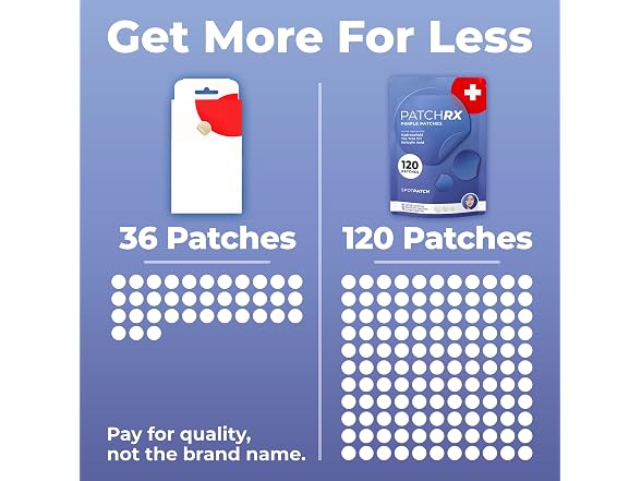 PatchRx Salicylic Pimple Patches (120 Pa