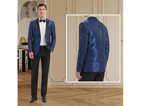 LiveZou Men Suit Jacket