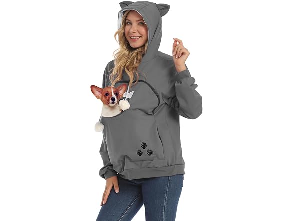 Women Pet Carrier Sweatshirt