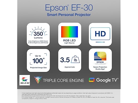 Epson EF-30 Full HD Personal Lifestyle Projector