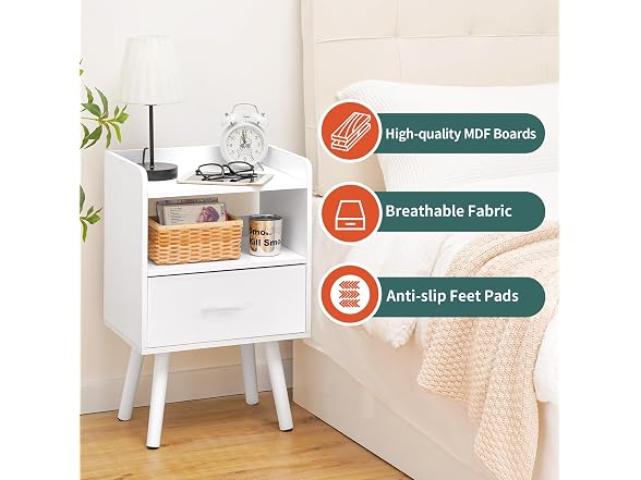 Modern Nightstand with Drawer