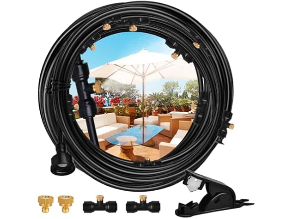 Zsjuqi Misters System, 100FT DIY Outdoor