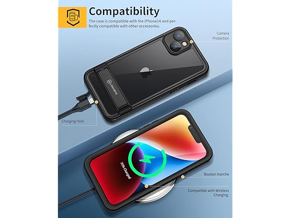 Lanhiem iPhone 14 Case Waterproof