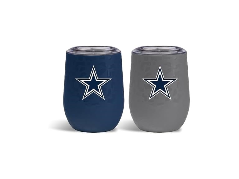 COWBOYS Leopard Wine Tumblers 2pk