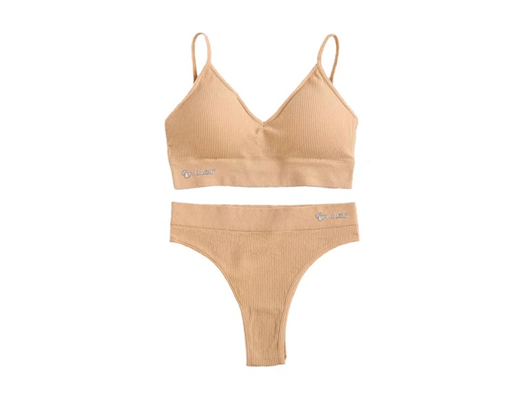 Talmont MQ-TSET-BGE-S/M S/M Talmont Seamless Ribbed Br