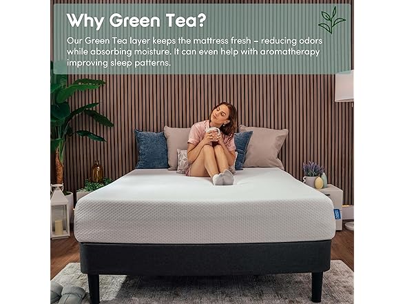 Nestl Green Tea Full Size Mattress 10 Inch