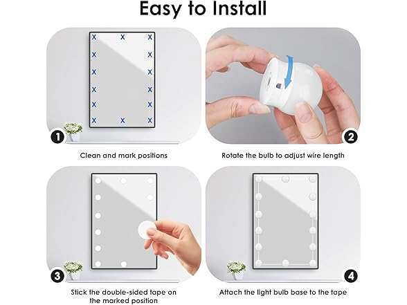 Odnora 14 Bulbs LED Vanity Lights For Mirror