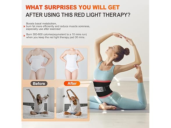 Large Red Light Therapy Pad 24" x 12"