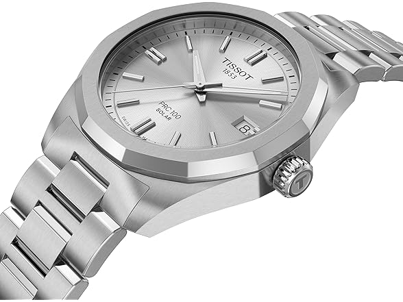 Tissot PRC 100 Solar, Silver Dial, 34mm Watch