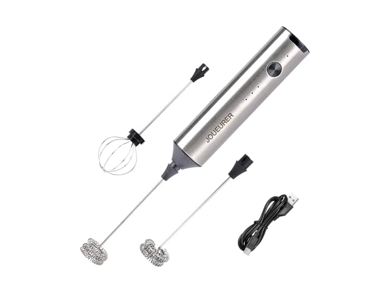 JOUEURER Kitchen Milk Frother With 2 Heads