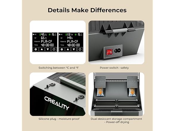 Creality Creality Filament Dryer Box,Dual-Spool