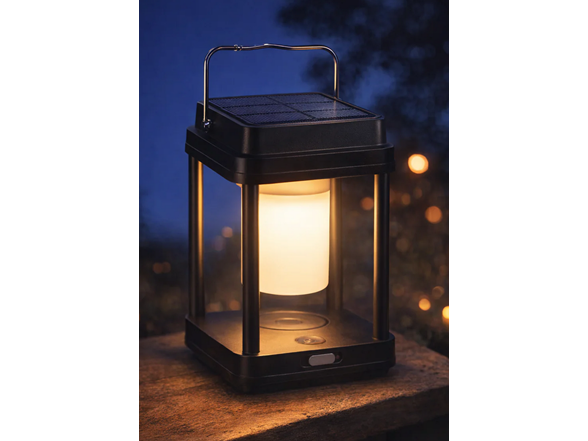 Hakol Outdoor Solar Garden Light Black Square